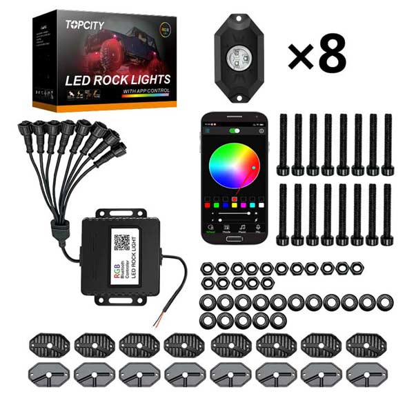 topcity have best jeep led rock lights,rigid industries lights,jeep jk rock lights,motorcycle led lights,rock led，blue rock lights,jeep wrangler rock lights,green rock lights,best led rock lights manufacturer, auto led supplier, auto led factory, auto led exporter
